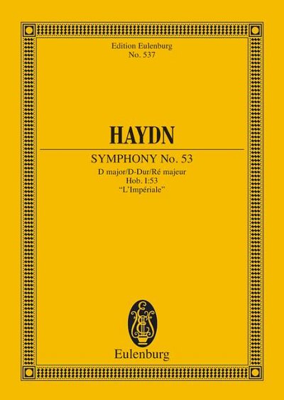 DL: J. Haydn: Sinfonie Nr. 53 D-Dur, Orch (Stp)