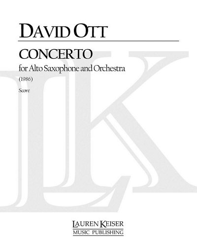 D. Ott: Saxophone Concerto, Sinfo (Part.)