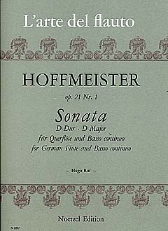 F.A. Hoffmeister: Sonata fuer Querfloete und Bas, FlBc (Pa+S