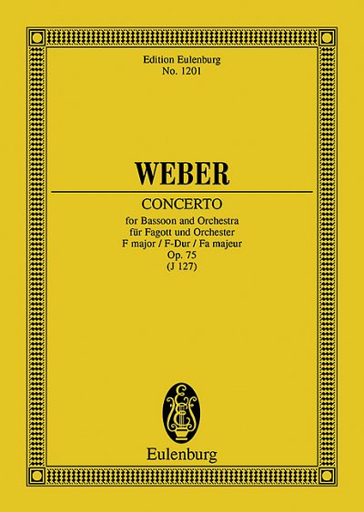 DL: C.M. von Weber: Konzert F-Dur, FagOrch (Stp)