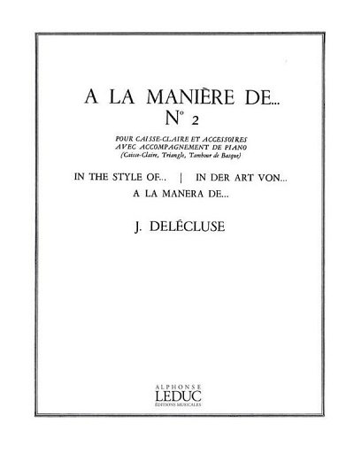 J. Delécluse: A La Maniere De N02 (Bu)