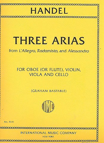 G.F. Händel: Three Arias (KlavpaSt)