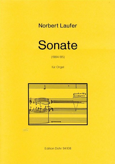N. Laufer: Sonate, Org (Part.)