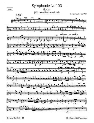 J. Haydn: Sinfonie Es-Dur Hob I: 103