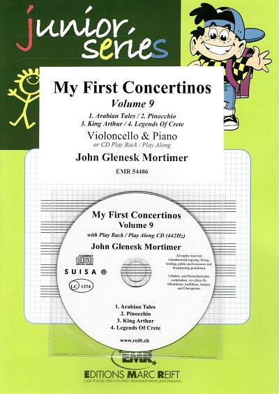 J.G. Mortimer: My First Concertinos Volume 9, VcKlav (+CD)