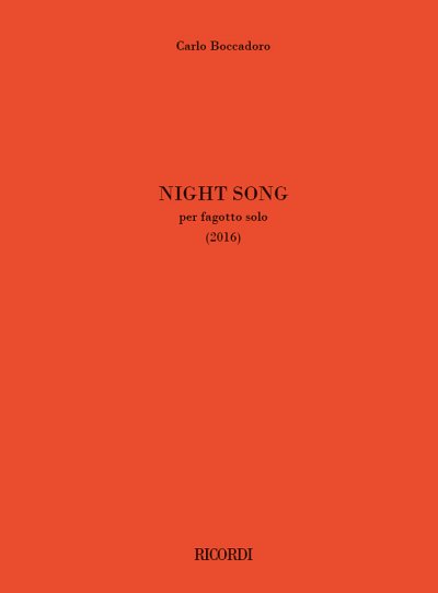 C. Boccadoro: Night Song, Fag
