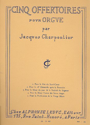 J. Charpentier: 5 Offertoires, Org