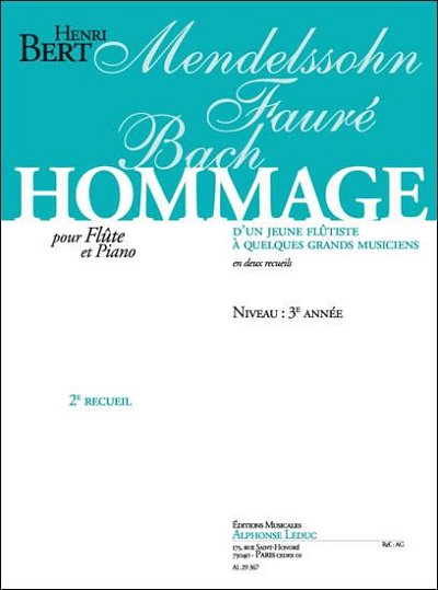 Hommage D'Un Jeune Flutiste Vol. 2, FlKlav (KlavpaSt)