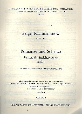 S. Rachmaninow: Romanze + Scherzo - Str