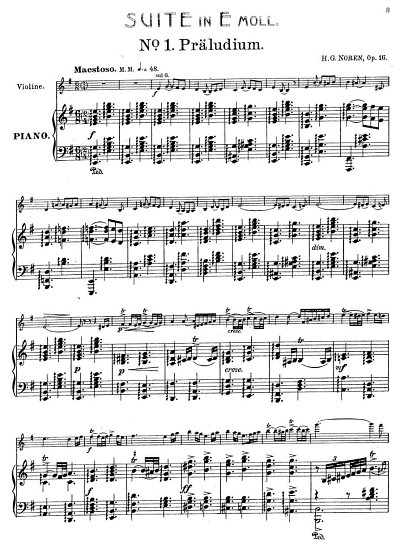 H.G. Noren: Suite in E Moll op. 16