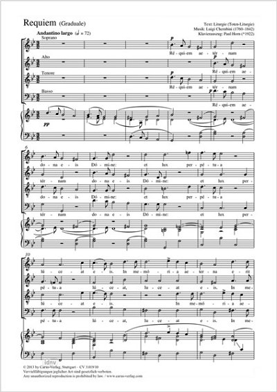 L. Cherubini: Requiem aeternam g-Moll