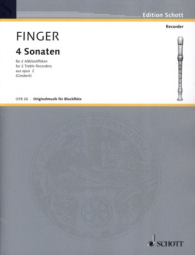G. Finger: Vier Sonaten aus op. 2 , 2Ablf
