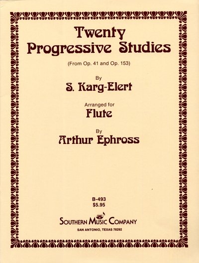 AQ: S. Karg-Elert: Twenty Progressive Studies, Fl (B-Ware)
