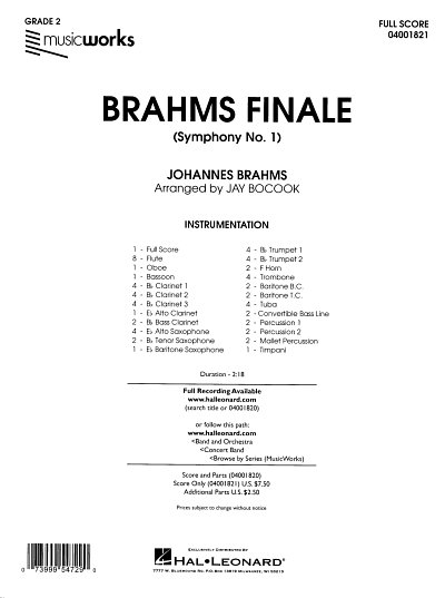 AQ: Brahms Finale ( From Symphony No. 1 ), Blaso (P (B-Ware)