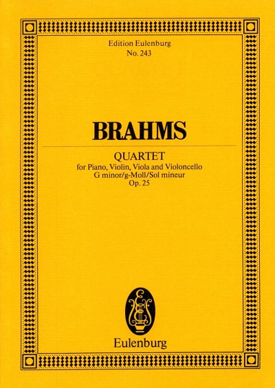J. Brahms: Klavierquartett  g-Moll op. 25