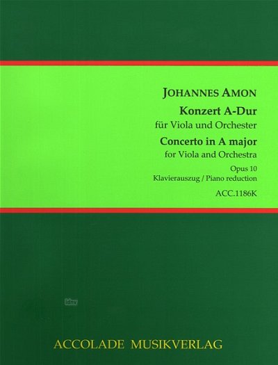 J. Amon: Konzert fuer Viola und Orches., Viola, Klavier