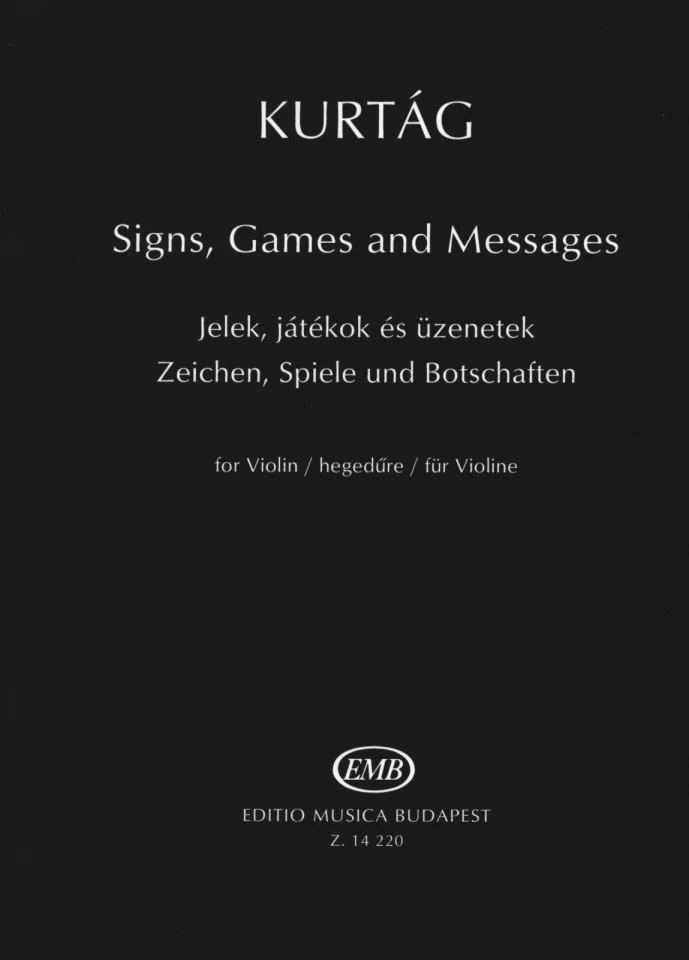 G. Kurtág: Zeichen, Spiele und Botschaften, Viol (0)