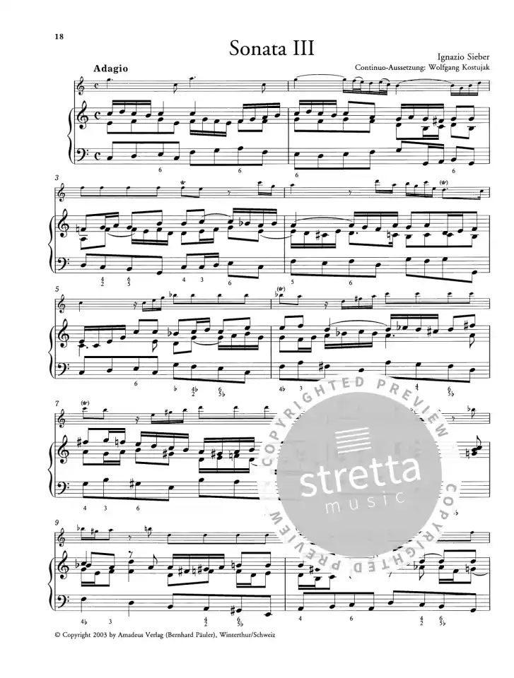 I. Sieber: Sechs Sonaten, ABlfBc (Pa+St) (3)