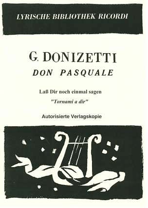 G. Donizetti: Lass dir noch einmal sagen, GesHKlav