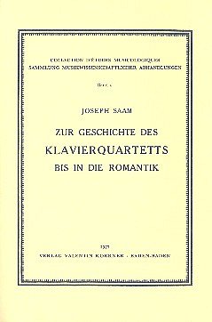 J. Saam: Zur Geschichte des Klavierquartetts bis in die (Bu)