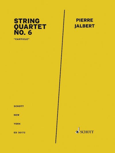 J. Pierre: String Quartet No. 6 , 2VlVaVc (Pa+St)