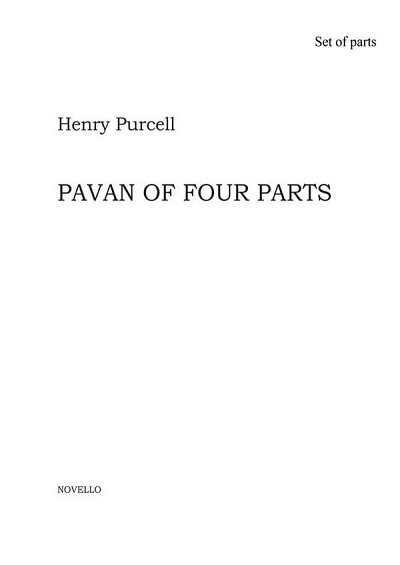H. Purcell: Pavan For Three Violins And Bass In G M (Stsatz)