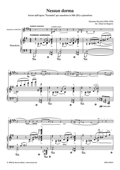 DL: G. Puccini: Nessun dorma Arioso aus 