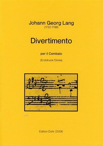 J.G. Lang: Divertimento (Part.)