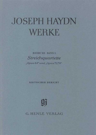 H.F. Joseph: Streichquartette op. 64 und , 2VlVaVc (Bch(Hc))