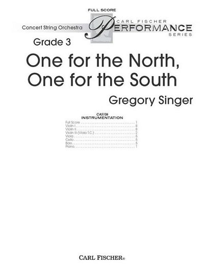 S. Gregory: One for the North, One for the Sou, Stro (Part.)