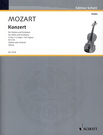 W.A. Mozart: Konzert 3 G-Dur Kv 216 - Vl Orch