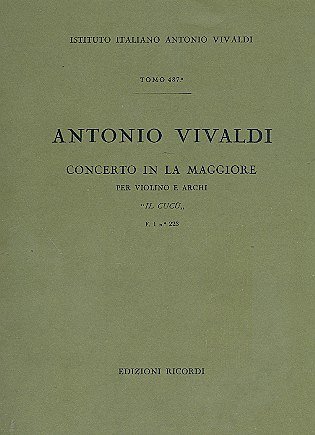 A. Vivaldi: Concerto In La 'Il Cucu' RV 335