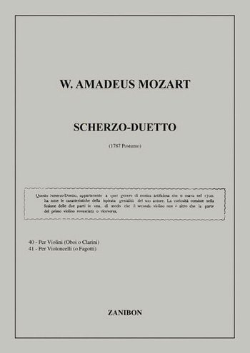 Scherzo - Duetto (1787 - Postumo), 2Vl (Part.)