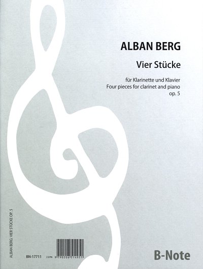 A. Berg: Vier Stücke für Klarinette und , KlarKlv (KlavpaSt)