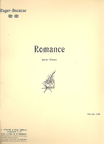 J. Roger-Ducasse: Roger-Ducasse Romance Piano , Klav