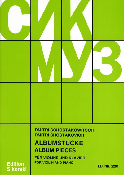 D. Schostakowitsch: Albumstücke für Violi, VlKlav (KlavpaSt)