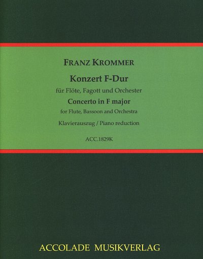 AQ: F. Krommer: Konzert F-Dur für Flöte, Fagot, F (B-Ware)