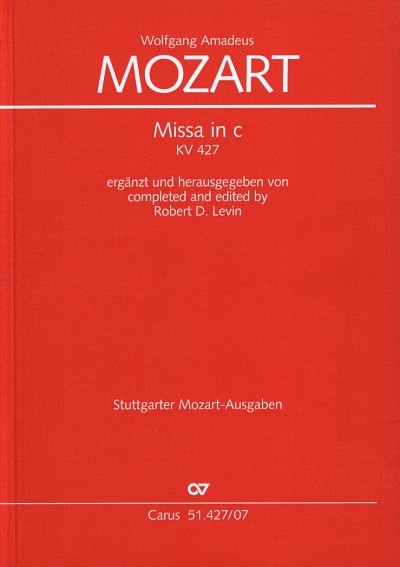 W.A. Mozart: Missa c-Moll KV427, GesGchOrchOr (Stp)