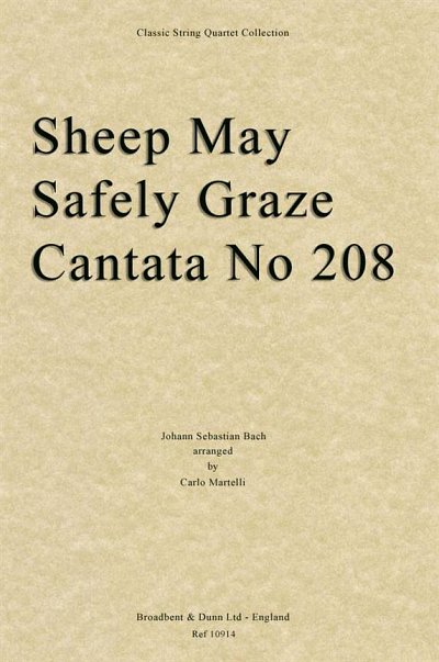 J.S. Bach: Sheep May Safely Graze, Cantata , 2VlVaVc (Part.)
