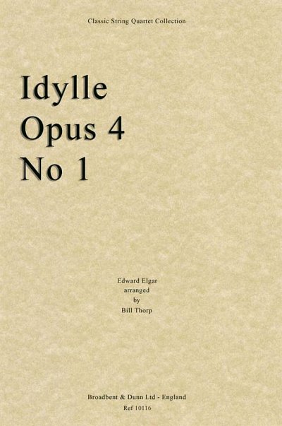 E. Elgar: Idylle, Opus 4 No. 1, 2VlVaVc (Part.)