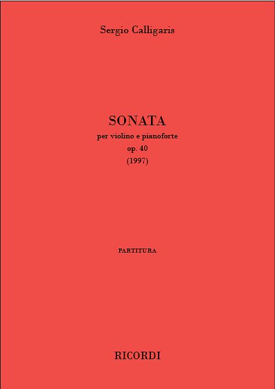 S. Calligaris: Sonata op. 40, VlKlav (KlavpaSt)