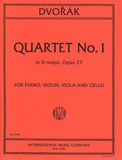 AQ: A. Dvo_ák: Quartetto Op. 23, 2VlVaVc (Bu) (B-Ware)