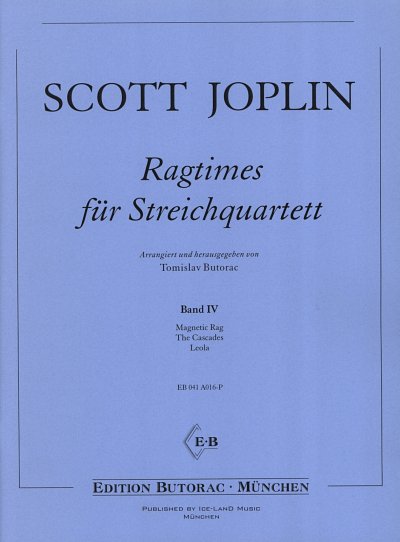 S. Joplin: Ragtimes 4 Fuer Streichquartett