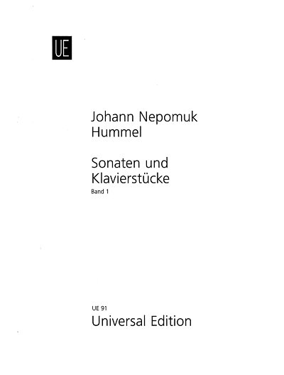 J.N. Hummel: Sonaten und Klavierstücke 1, Klav
