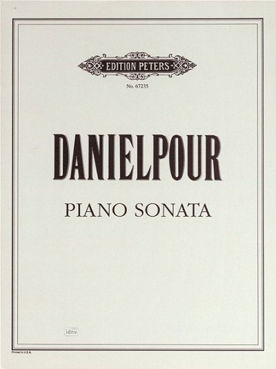 Danielpour, Richard: Sonate für Klavier (1986/1992 rev.)