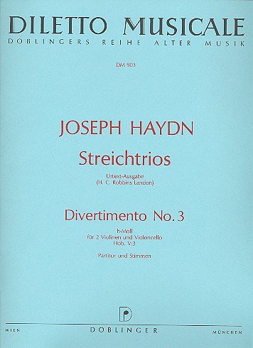 J. Haydn: Streichtrio Nr. 3 h-Moll Hob. V:3