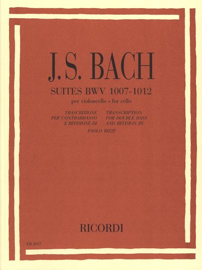 J.S. Bach: 6 Suites Per Violoncello Solo Bwv 100, Kb (Part.)