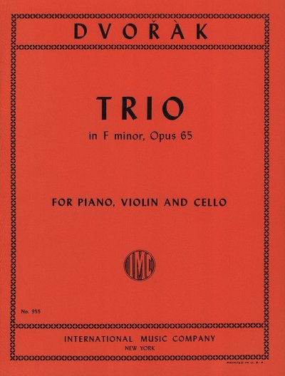 A. Dvo_ák: Trio Op. 65 Fa M., VlVcKlv (Bu)