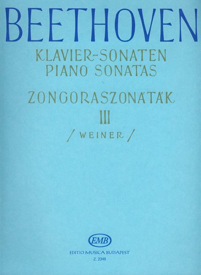 L. v. Beethoven: Klaviersonaten 3, Klav