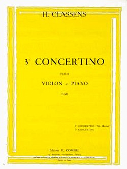 H. Classens: Concertino n°3, VlKlav (KlavpaSt)
